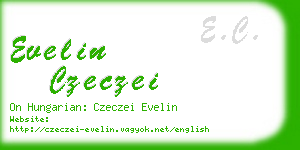 evelin czeczei business card